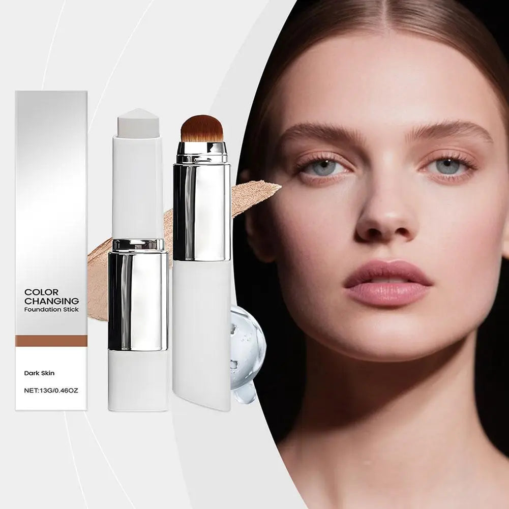 Base de Maquillaje 2 en 1 Cambia de Color - Hidratante y Ligera para Todo Tipo de Piel