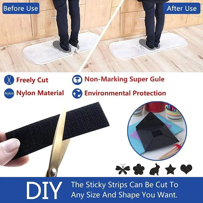 Cinta Velcro Autoadhesiva Resistente – 1M/5M, Ancho 20-50mm