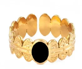 Anillo de Acero Inoxidable Calado - Joya Moderna y Resistente al Agua para Mujer