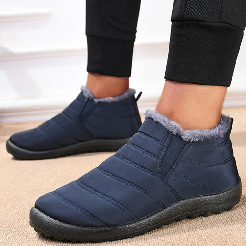 Botas de Hombre Impermeables para Invierno - Botines Cálidos con Forro de Pelo