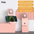 Ventilador Portátil de Cuello con Batería 3000mAh - Plegable, Recargable y Silencioso