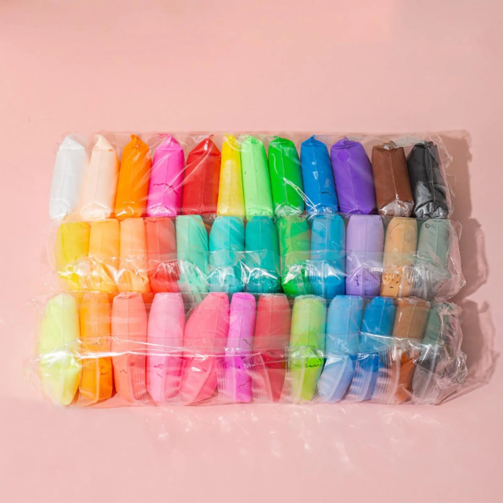 Arcilla para Modelar Air Dry 12/24/36 Colores - Kit Creativo con Herramientas para Niños