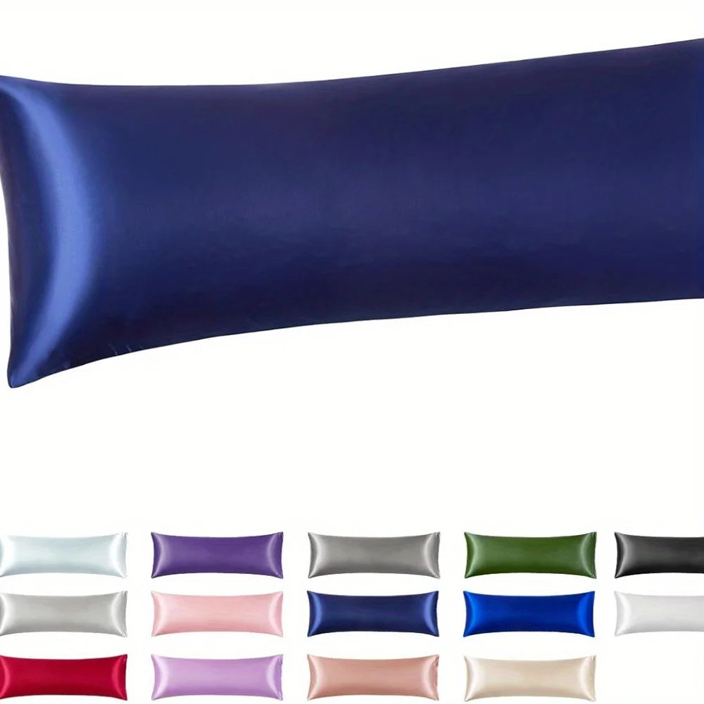 Funda de Almohada de Satén Negra - Suave y Fresca para Cabello y Piel