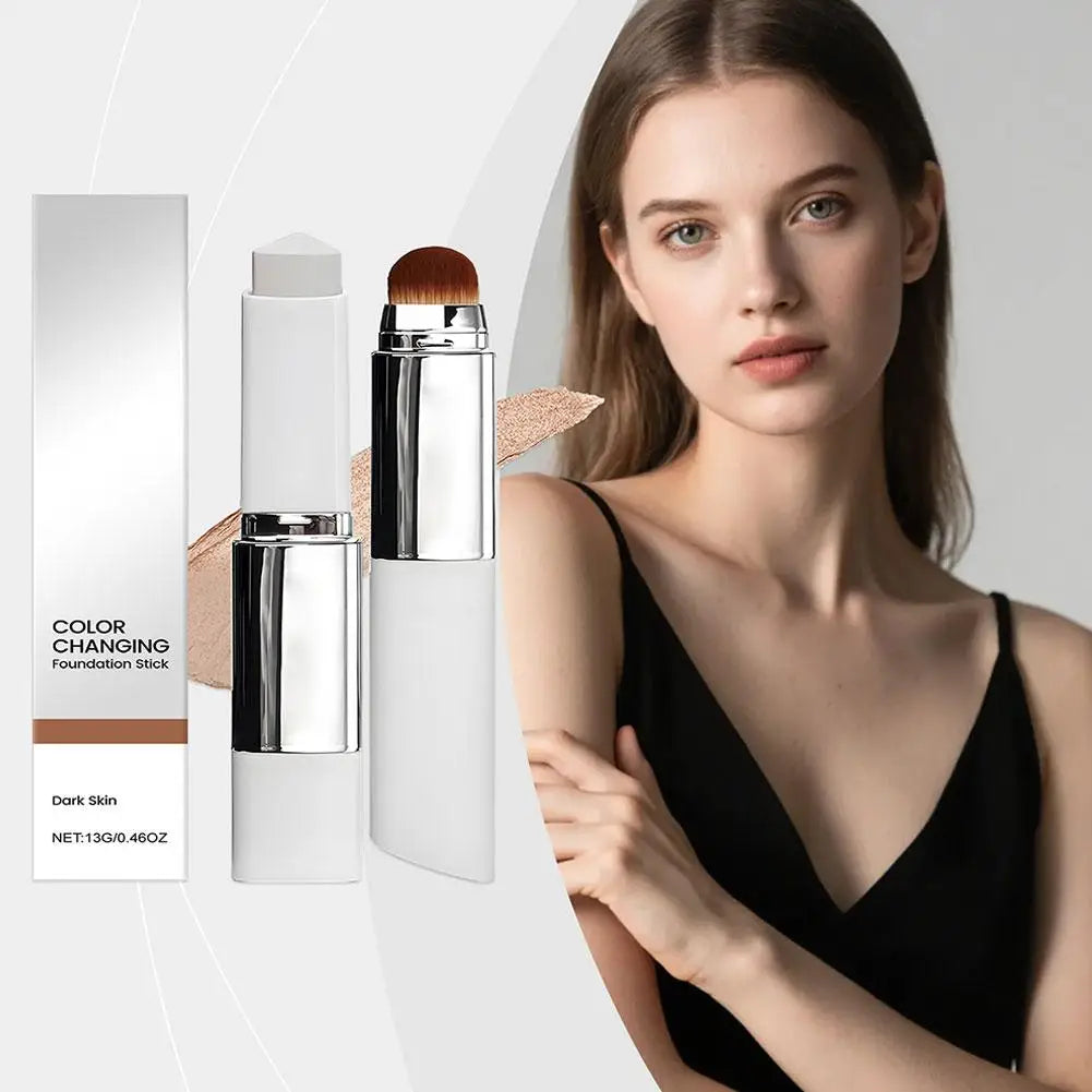 Base de Maquillaje 2 en 1 Cambia de Color - Hidratante y Ligera para Todo Tipo de Piel