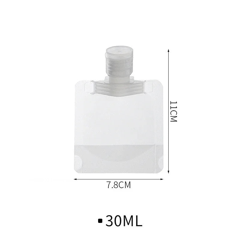 Bolsas de Viaje Dispensadoras de Loción – 30/50/100ml, Pack de 5/10/120