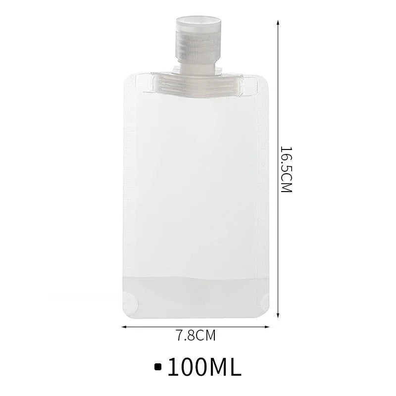 Bolsas de Viaje Dispensadoras de Loción – 30/50/100ml, Pack de 5/10/120