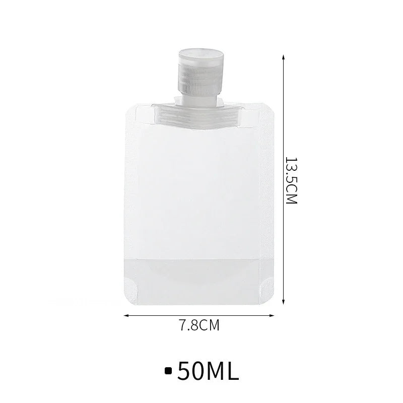 Bolsas de Viaje Dispensadoras de Loción – 30/50/100ml, Pack de 5/10/120
