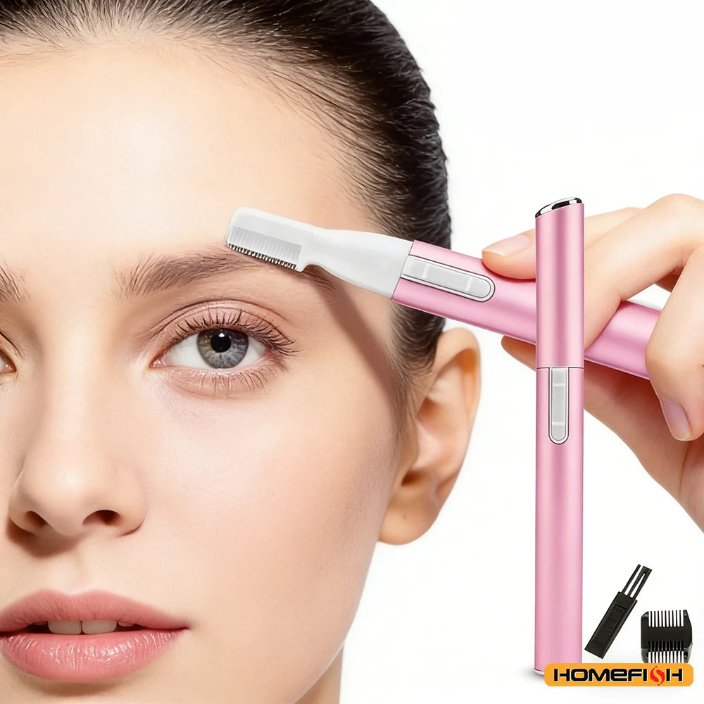 Depiladora Facial Eléctrica Mini - Removedor de Vello para Mujer Cuello, Labios y Cuerpo