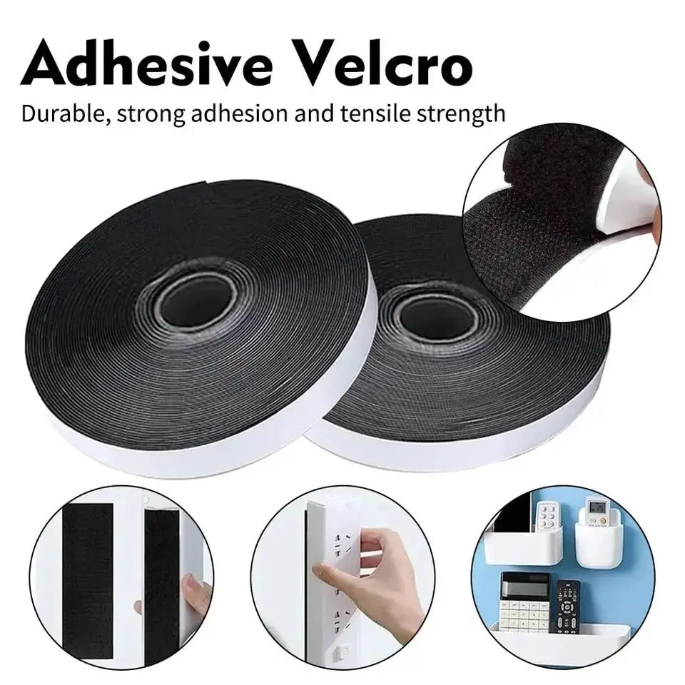 Cinta Velcro Autoadhesiva Resistente – 1M/5M, Ancho 20-50mm