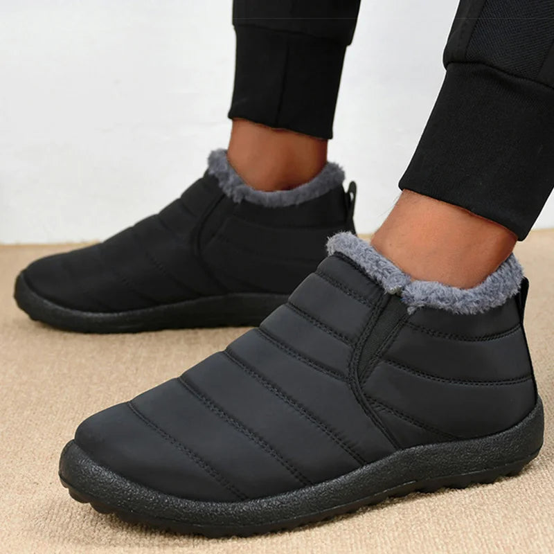 Botas de Hombre Impermeables para Invierno - Botines Cálidos con Forro de Pelo