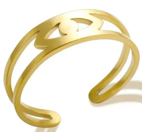 Anillo de Acero Inoxidable Calado - Joya Moderna y Resistente al Agua para Mujer