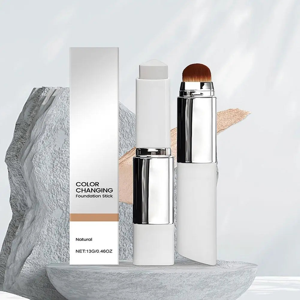 Base de Maquillaje 2 en 1 Cambia de Color - Hidratante y Ligera para Todo Tipo de Piel