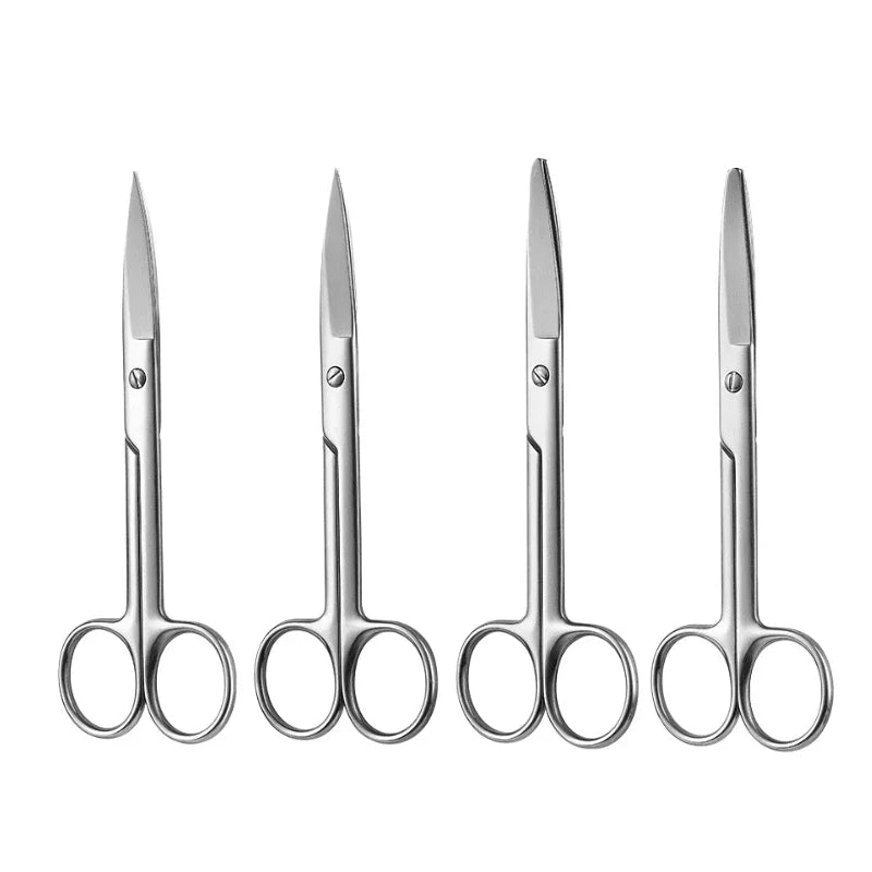 Tijeras de Manicura Profesionales de Acero - Corta Cutículas, Cejas y Vello Nasal