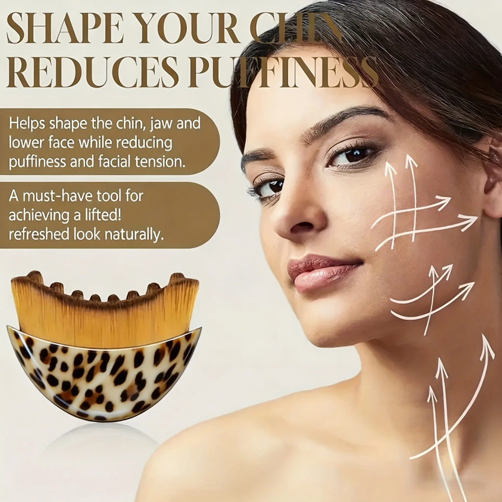 Cepillo Facial Linfático - Masajeador Drenante para Cara, Mentón y Mandíbula